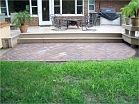 Paver and Raised Patios