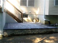 Paver and Raised Patios