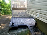 Paver and Raised Patios